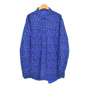 ルイヴィトン LOUIS VUITTON 19AW パーフォレーテッドモノグラム 長袖 シャツ M 青 ブルー RM192M ORS HHS20W ☆AA★ メンズ