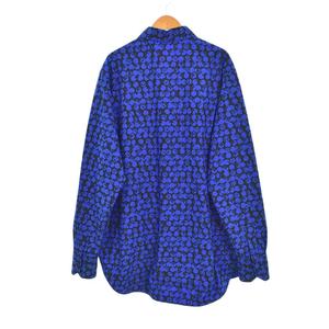 ルイヴィトン LOUIS VUITTON 19AW パーフォレーテッドモノグラム 長袖 シャツ M 青 ブルー RM192M ORS HHS20W ☆AA★ メンズ