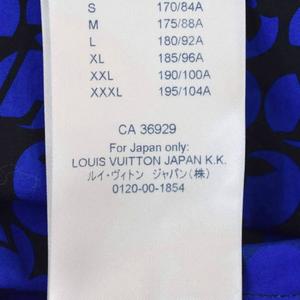 ルイヴィトン LOUIS VUITTON 19AW パーフォレーテッドモノグラム 長袖 シャツ M 青 ブルー RM192M ORS HHS20W ☆AA★ メンズ