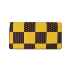 ルイヴィトン LOUIS VUITTON ダミエポップ ポルトフォイユブラザ NM 長財布 ダミエ・キャンバス 黄色 イエロー 茶 ブラウン メンズ ☆AA★ メンズ