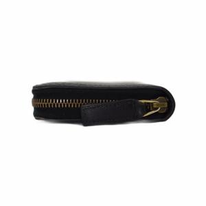 グッチ GUCCI ビー＆スター ラウンドジップウォレット 長財布 蜂 星 レザー 黒 ブラック 金色 ゴールドカラー ☆AA★ メンズ