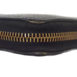 グッチ GUCCI ビー＆スター ラウンドジップウォレット 長財布 蜂 星 レザー 黒 ブラック 金色 ゴールドカラー ☆AA★ メンズ