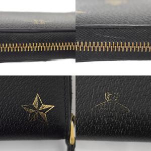グッチ GUCCI ビー＆スター ラウンドジップウォレット 長財布 蜂 星 レザー 黒 ブラック 金色 ゴールドカラー ☆AA★ メンズ