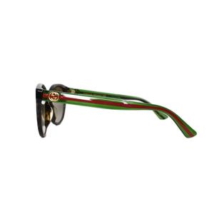 グッチ GUCCI サングラス ラウンドフレーム アイウェア シェリーライン 54□19-145 茶 ブラウン GG0702SK メンズ レディース