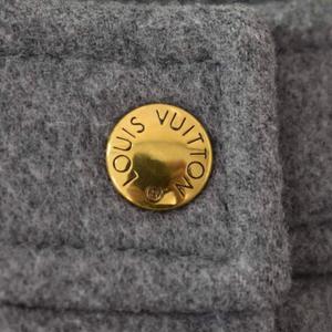 ルイヴィトン LOUIS VUITTON ミニスカート フレア ジャイアントモノグラム柄 36 灰色 グレー 白 ホワイト RW212W TUV FLSK25 ☆AA★ レディース