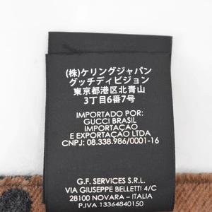 グッチ GUCCI ビー&スター GGジャカード マフラー ストール 黒 ブラック 茶 ブラウン ☆AA★ メンズ レディース