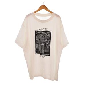 エムエムシックス メゾンマルジェラ MM6 Maison Margiela 24SS Tシャツ 半袖 プリント M 白 ホワイト SH0GC0013 メンズ