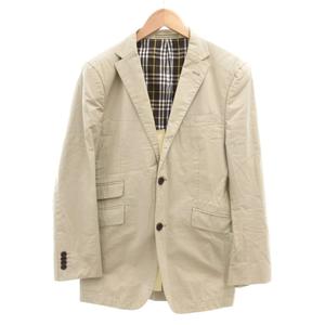 バーバリーブラックレーベル BURBERRY BLACK LABEL テーラードジャケット 2B 裏地チェック S ベージュ /JS メンズ