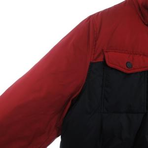 トミーヒルフィガー TOMMY HILFIGER ダウンジャケット リバーシブル ジップアップ 長袖 S 紺 ネイビー 赤 レッド メンズ