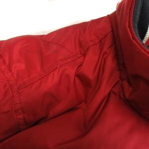 トミーヒルフィガー TOMMY HILFIGER ダウンジャケット リバーシブル ジップアップ 長袖 S 紺 ネイビー 赤 レッド メンズ