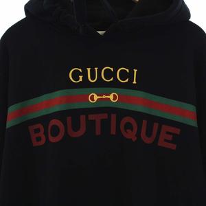 グッチ GUCCI BOUTIQUEロゴ シェリーライン プルオーバーパーカー 