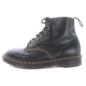 Dr.Martens 6ホールブーツ 黒ステッチ