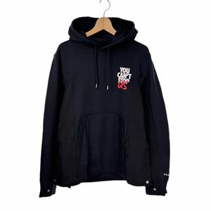 サカイ sacai NIKE 20AW Customized Hoodie パーカー 切替 2 黒 