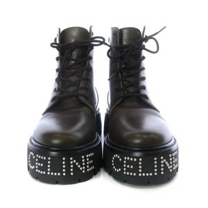 セリーヌ CELINE 22年製 バルキー BULKY ブーツ ショート レースアップ