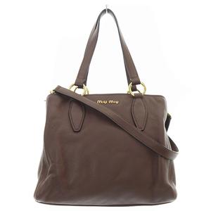 ミュウミュウ miumiu VITELLO SHINE ショルダーバッグ ハンドバッグ 