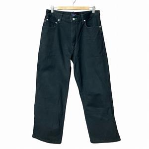 トミーヒルフィガー TOMMY HILFIGER JEANS 90s ワイド バギー ジーンズ デニム パンツ ヴィンテージ ビンテージ 黒 ブラック W33  メンズ レディース