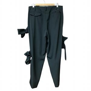 コムデギャルソンオムプリュスドッキングスカートパンツ黒LウールPM-P078 COMME des GARCONS コムデギャルソンCOMME ウールプリーツ