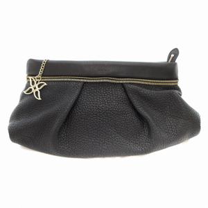 ジミーチュウ JIMMY CHOO クラッチバッグ パーティバッグ レザー 黒 ブラック /AE ■GY41 レディース