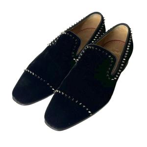 クリスチャンルブタン Christian louboutin ベルベット ローファー