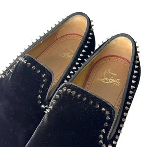 クリスチャンルブタン Christian louboutin ベルベット ローファー  