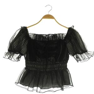 スナイデル SNIDEL 美品 24SS ギャザーフリルオフショルブラウス