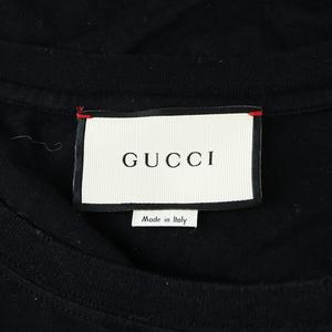 グッチ GUCCI Tシャツ カットソー 半袖 ヴィンテージロゴ シェリーライン インターロッキング XL 黒 ブラック 44103 ■GY18 /MQ メンズ