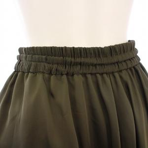 サカイ sacai 美品 アシンメトリースカート ひざ丈 シアー 0 カーキ 20  