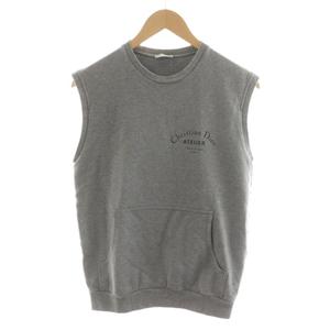 ディオール Dior ニット カットソー ノースリーブ ロゴ コットン S グレー 833J614I2764 /AN44 メンズ