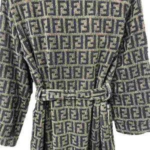 フェンディ FENDI ズッカ柄 バスローブ ガウン ルームウェア パイル地