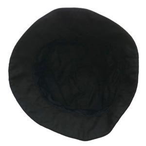 プラダ PRADA 帽子 バケットハット バケハ ナイロン ロゴ 刺繍 M 黒 ブラック /XZ ■OH ■GY11 レディース