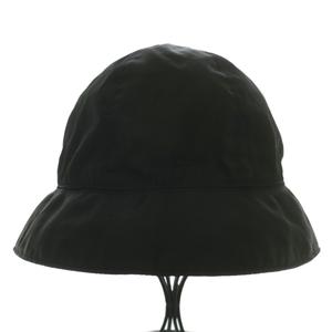 プラダ PRADA 帽子 バケットハット バケハ ナイロン ロゴ 刺繍 M 黒 ブラック /XZ ■OH ■GY11 レディース