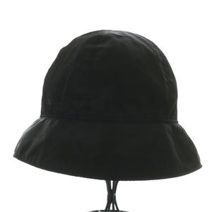 プラダ PRADA 帽子 バケットハット バケハ ナイロン ロゴ 刺繍 M 黒 ブラック /XZ ■OH ■GY11 レディース