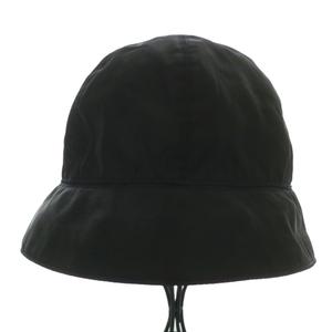 プラダ PRADA 帽子 バケットハット バケハ ナイロン ロゴ 刺繍 M 黒 ブラック /XZ ■OH ■GY11 レディース