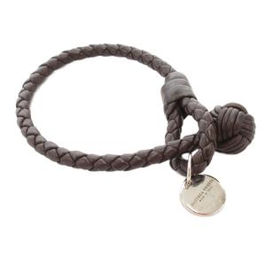 Bottega Veneta　ブレスレット ダークブラウン ボッテガヴェネタ BOTTEGA VENETA イントレチャート ブレスレット