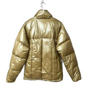 ダンヒル dunhill ダウンジャケット ナイロン 光沢感 ダブルジップ S キャメル メンズ