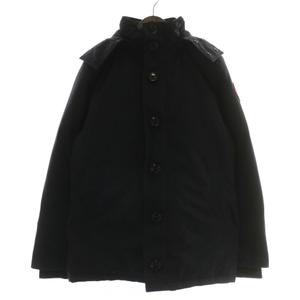 カナダグース CANADA GOOSE ダウンジャケット アウター ファー コヨーテ フード ジップアップ ロゴ ワッペン M 黒 ブラック 68F8490 /XZ ■GY18 メンズ