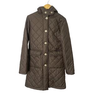 マッキントッシュ MACKINTOSH キルティングコート 中綿 裏地フェイクファー ロング 34 ブラウン レディース