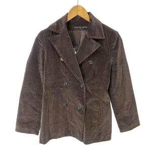 ラルフローレン RALPH LAUREN ダブルブレストジャケット ブルゾン コーデュロイ 7 ブラウン ■GY14 レディース