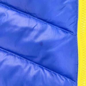 アディダス adidas ダウンジャケット ブルゾン ロゴ D83344 0 ブルー イエロー メンズ