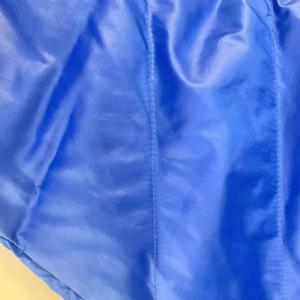 アディダス adidas ダウンジャケット ブルゾン ロゴ D83344 0 ブルー イエロー メンズ