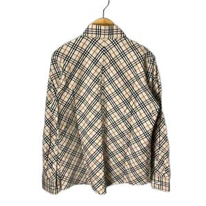 バーバリー BURBERRY 長袖シャツ 刺繍 ノバチェック 40 ベージュ FEA29-021 レディース