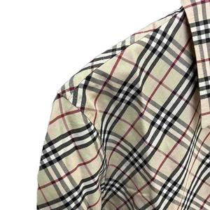 バーバリー BURBERRY 長袖シャツ 刺繍 ノバチェック 40 ベージュ FEA29-021 レディース