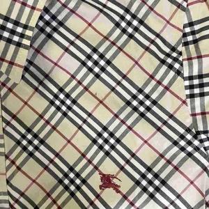 バーバリー BURBERRY 長袖シャツ 刺繍 ノバチェック 40 ベージュ FEA29-021 レディース