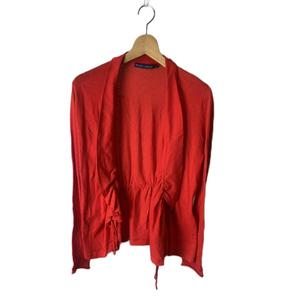 ラルフローレン RALPH LAUREN カーディガン 長袖 L 赤 レッド ■GY43 レディース