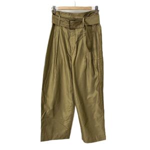 イエナ IENA ワイドパンツ パンツ ベルト付き 36 ブラウン ■GY06 レディース