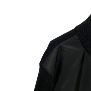 プラダ PRADA Re-Nylon Jacket ジャケット ニット切替 三角プレート リナイロン 上着 50 ブラック UMG116 ☆AA★ メンズ