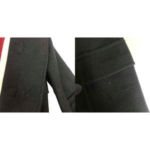 トミー TOMMY ダッフルコート フェイクファー ウール トグルボタン ミドル丈 S ブラック ■GY99 メンズ
