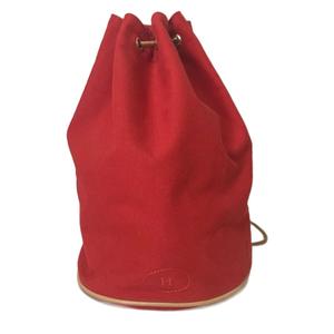 エルメス HERMES ポロションミミルPM 布製 キャンバス地 ショルダーバッグ レッド ☆AA★ メンズ レディース