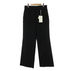 未使用品 マメクロゴウチ  Mame Kurogouchi タグ付き High-Waisted Flared Demin Jeans ハイウエスト フレア デニム ジーンズ 3 黒 ブラック フルレングス MM22PF-PT712 /PP レディース