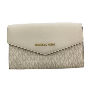 コースマイケルコース Kors michael kors セカンドバッグ クラッチ レザー 総柄 白 ホワイト /FF ■GY06 